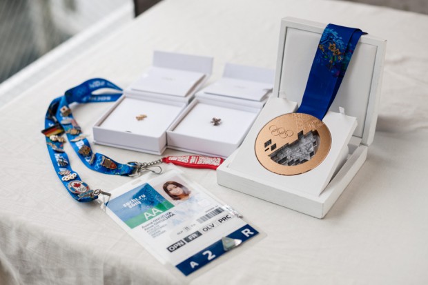 ソチ五輪の銅メダルやIDカード